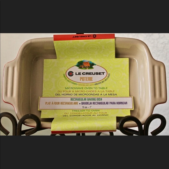 LE CREUSET POTERIE RED BAKING DISH STONEWARE - Picture 6 of 6